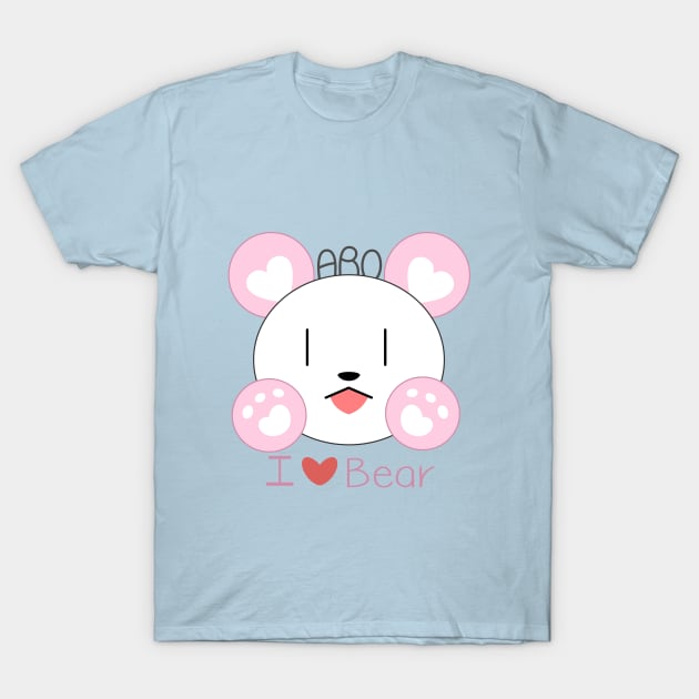 I Love Bear Bang Dream Hello Happy World Okusawa Misaki T-Shirt by naderu